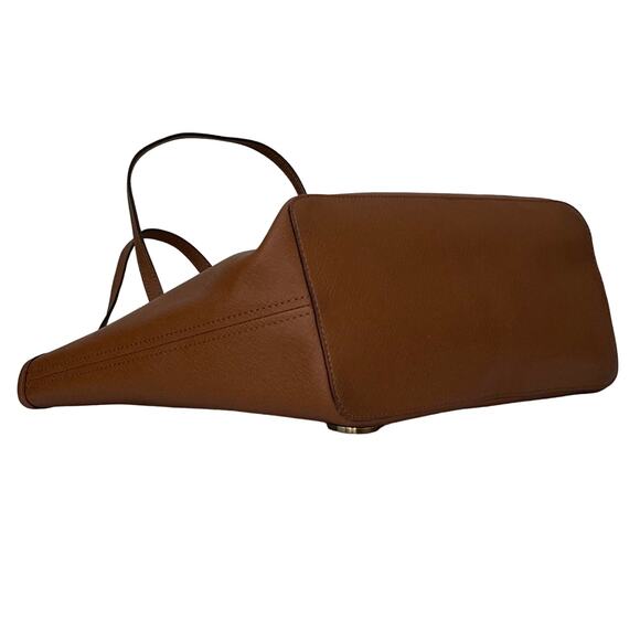 Michael Kors Acorn Brown Leather Tote Bag - Picture 5 of 14